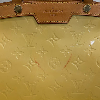 8857 LOUIS VUITTON Yellow Vernis Brea MM