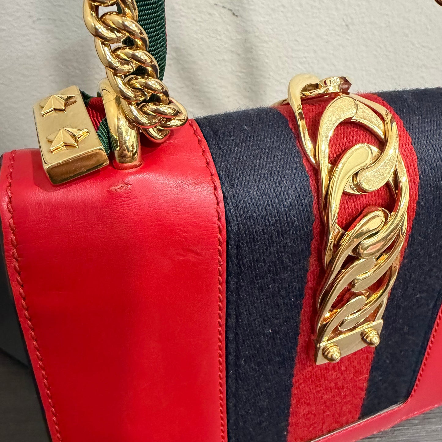 #8205 GUCCI Mini Red Sylvie