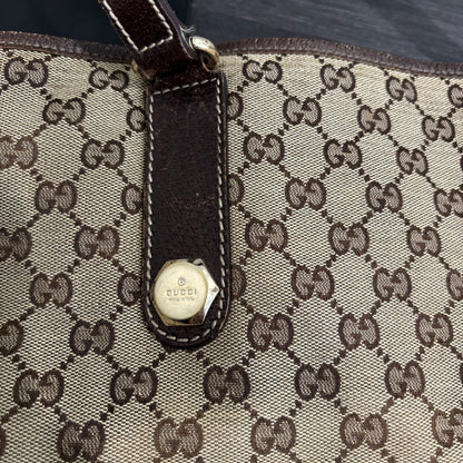 8875 GUCCI GG Canvas Charmy Tote