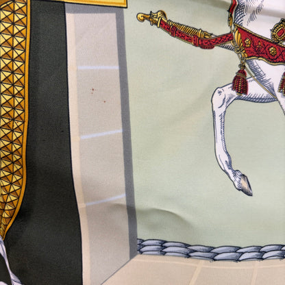 #8232 HERMES 90cm Silk Grand Apparat Scarf