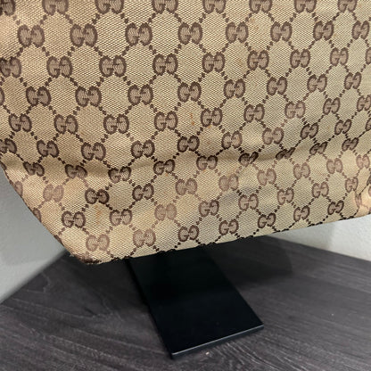 1063 GUCCI Canvas Bucket Tote