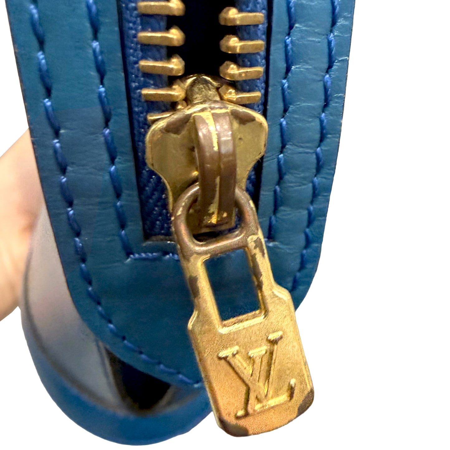 #9118 LOUIS VUITTON Blue Epi Saint Jacques PM