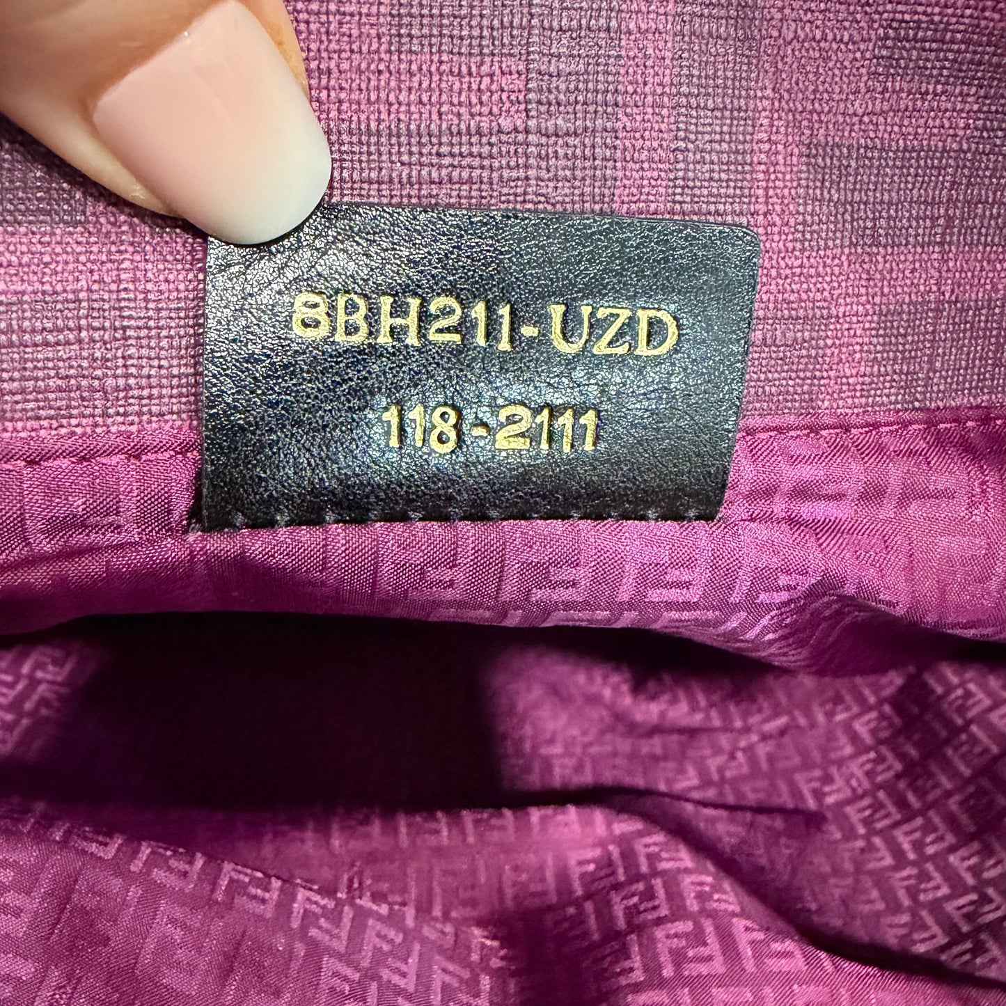 8904 FENDI Purple Tote