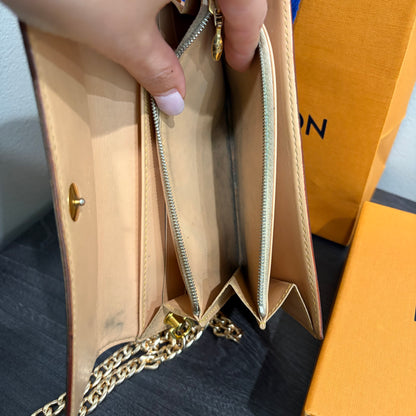 #1101-16 LOUIS VUITTON x MURAKAMI Sarah Wallet with Removable Chain