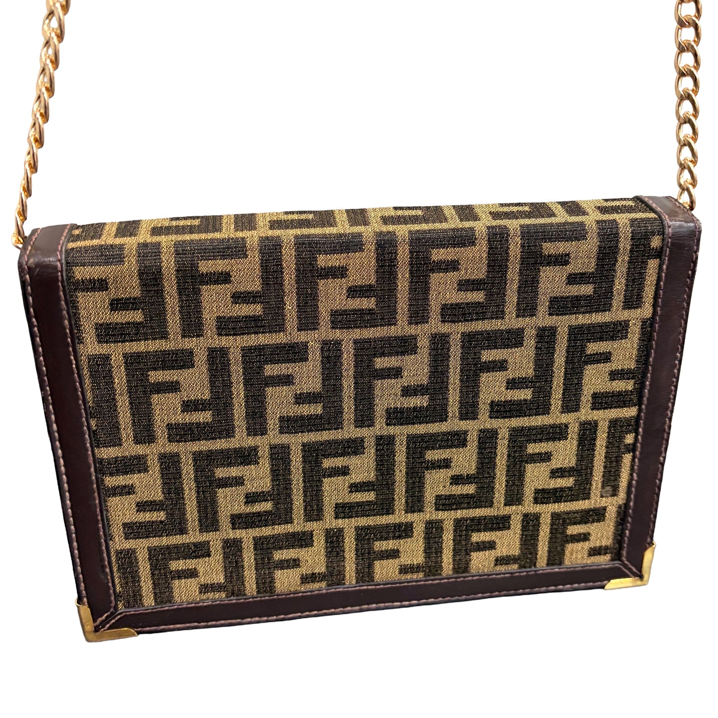 1215-07 FENDI Vintage Zucca Pouch