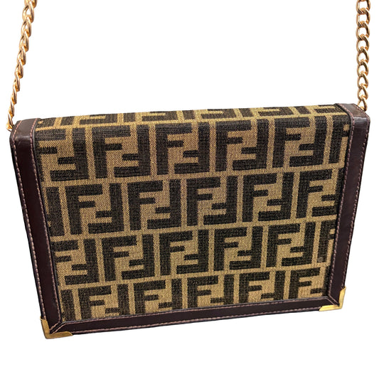 1215-07 FENDI Vintage Zucca Pouch