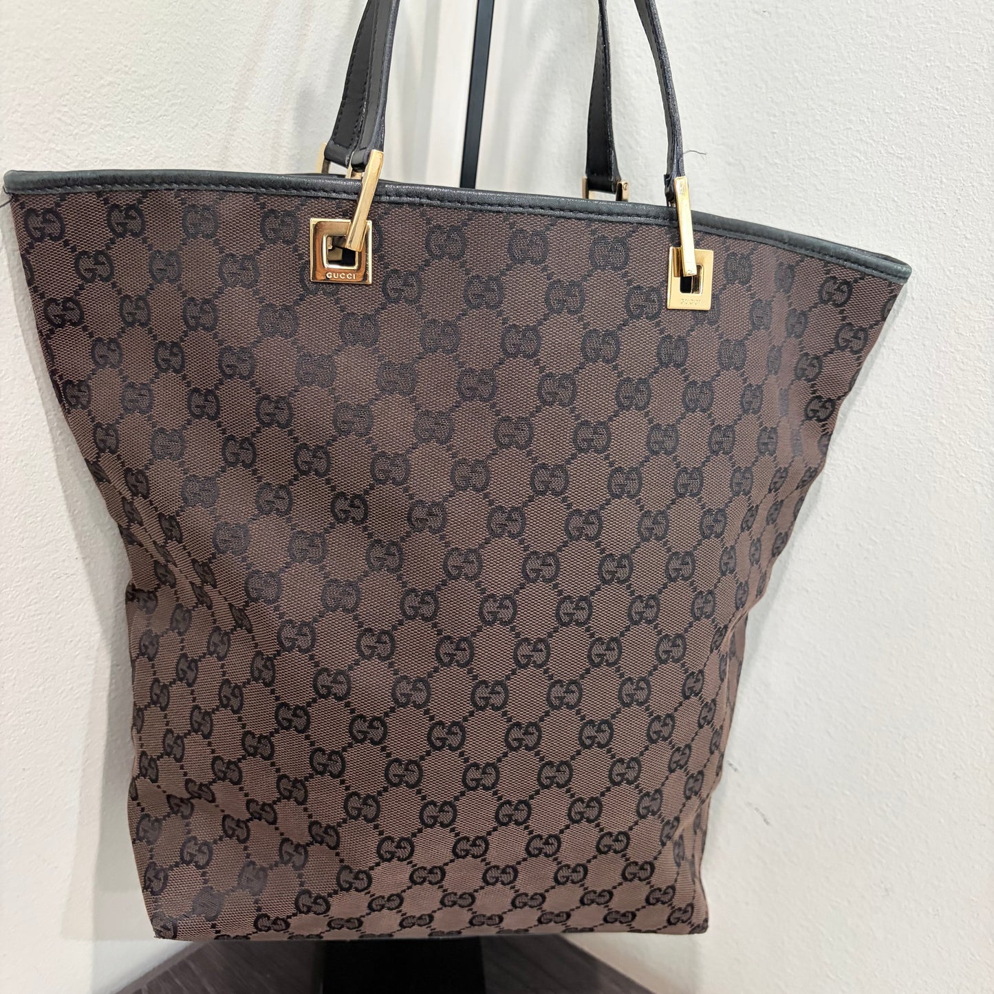 #3207 GUCCI Brown Canvas Tote