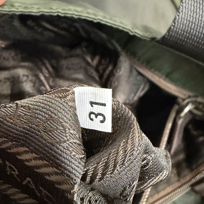 8858 PRADA Tessuto Green Tote