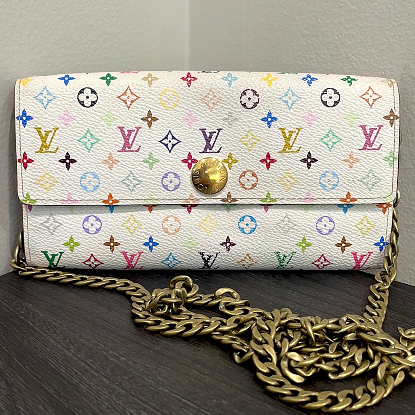 SOLD! Louis Vuitton Monogram Wallet on Chain