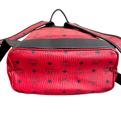 #9105 MCM Red Hermosa Backpack MSRP $1280