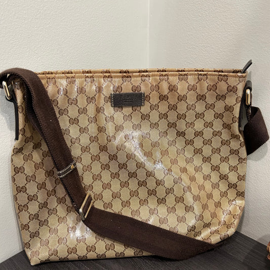 CLEARANCE Gucci Coated Canvas Messenger