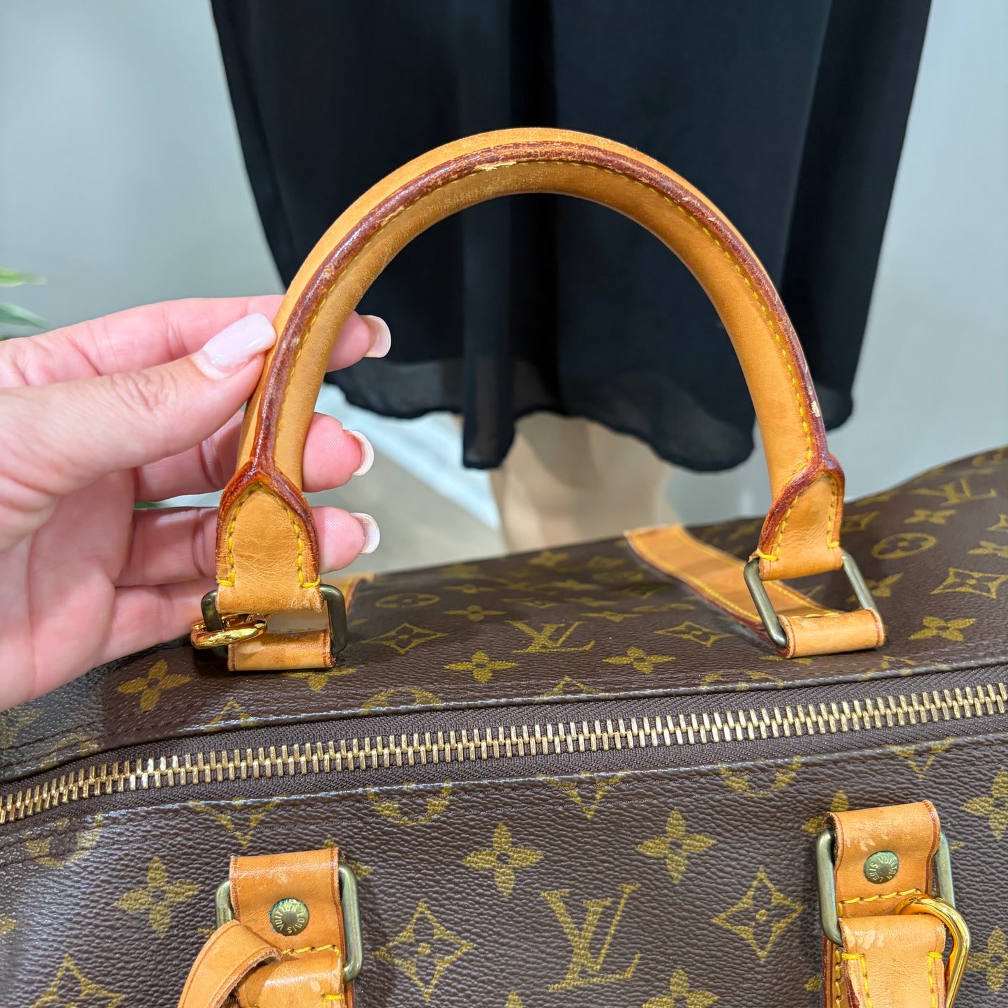 #1113 LOUIS VUITTON Monogram Keepall 55 Duffle