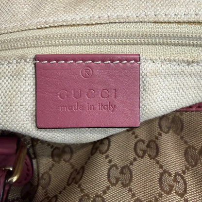 #9108 GUCCI Beige Canvas Sukey Bag