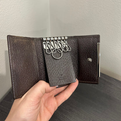 CLEARANCE #187 GUCCI Canvas Key Case