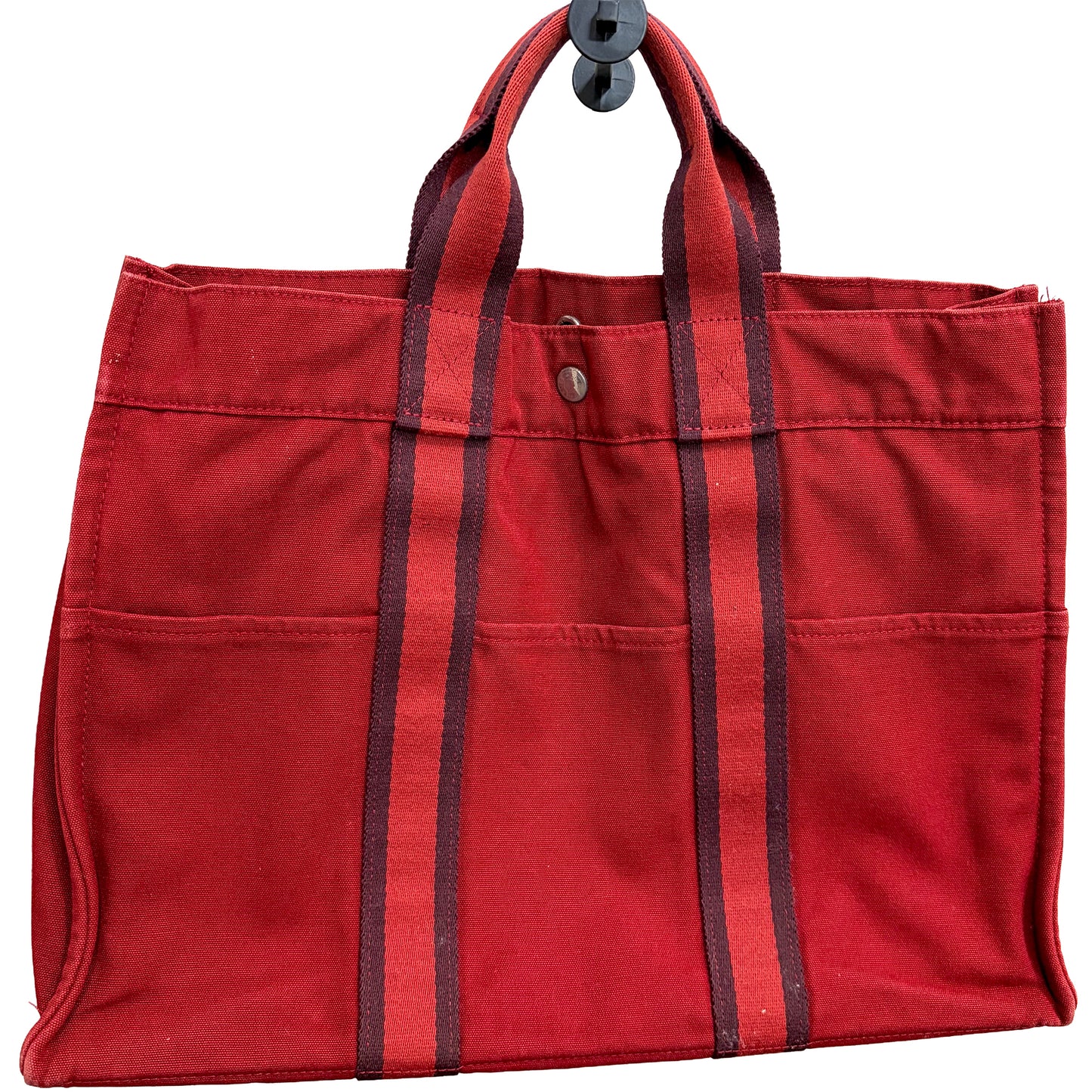 #8253 HERMÈS Toile Fourre-Tout MM Tote