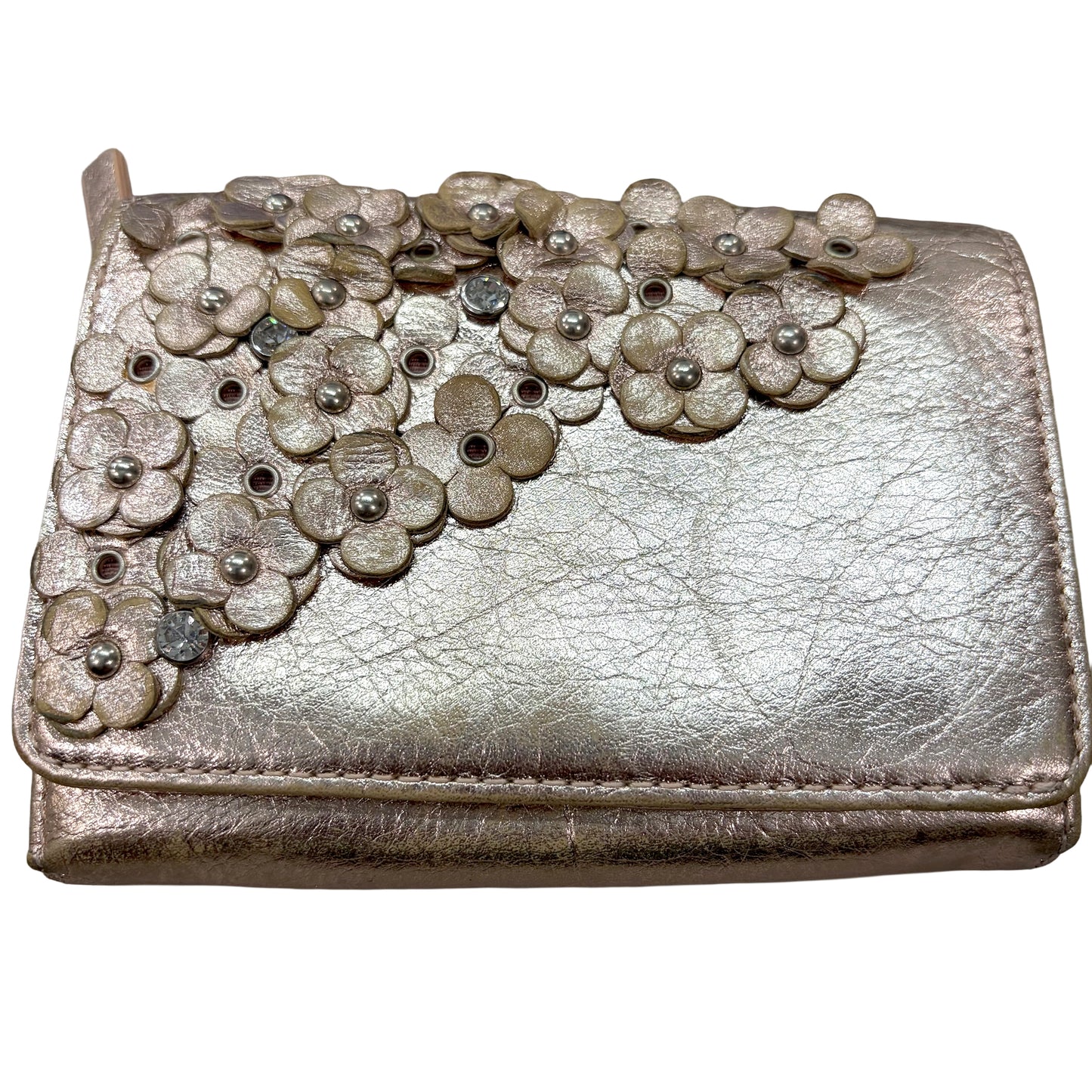 8825 ANTEPRIMA Rose Gold Metallic Wallet