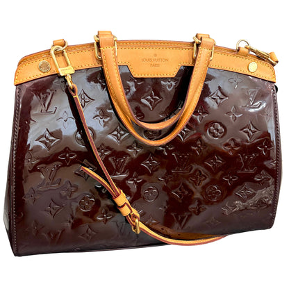 #8241 LOUIS VUITTON Amarante Vernis Brea MM