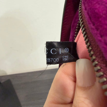 8893 GUCCI Purple GG Marmont Belt Bag Matelasse Velvet MSRP $980
