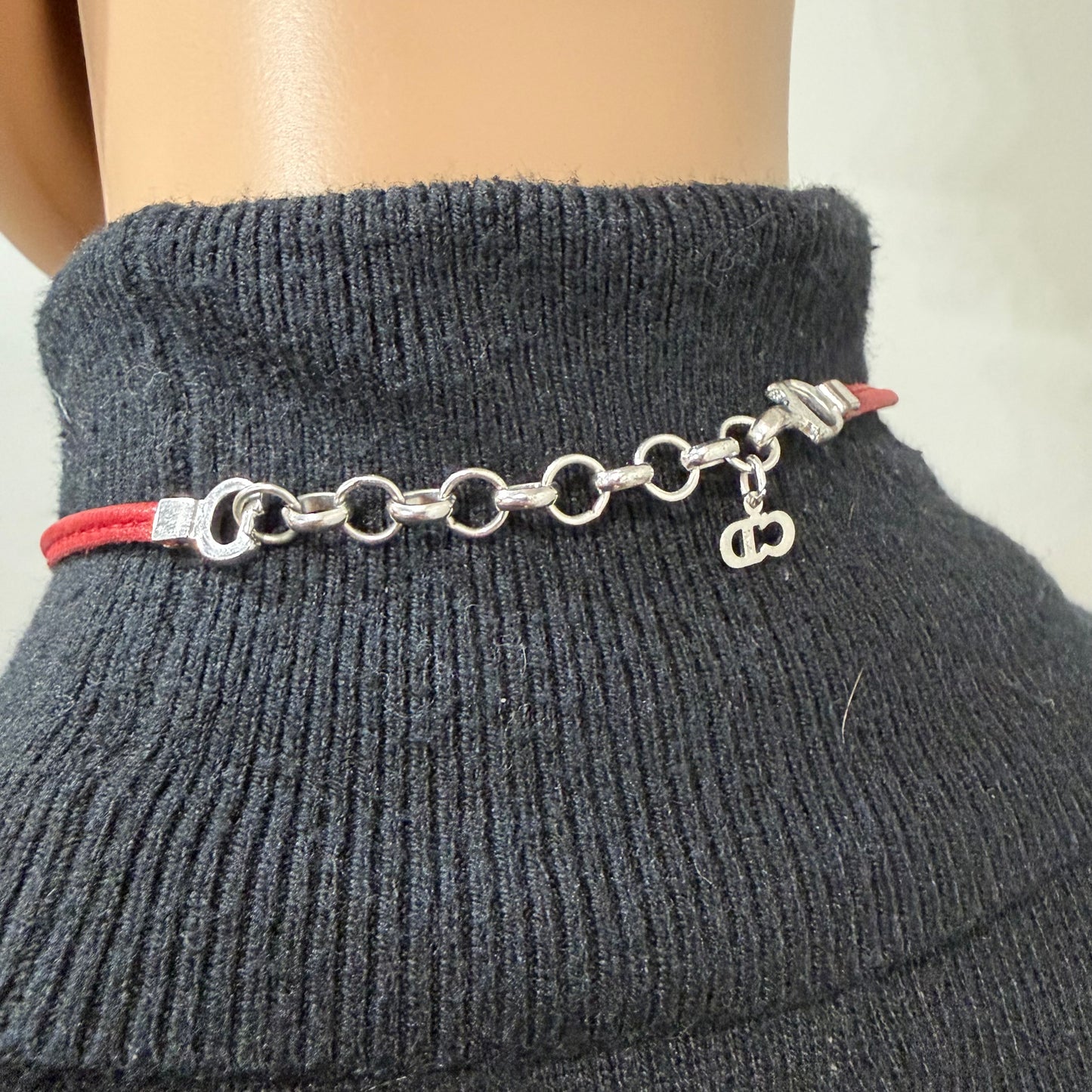 8906 DIOR Set of 2 Choker Necklaces/Double Wrap Bracelets