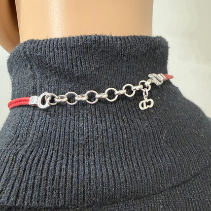 8906 DIOR Set of 2 Choker Necklaces/Double Wrap Bracelets