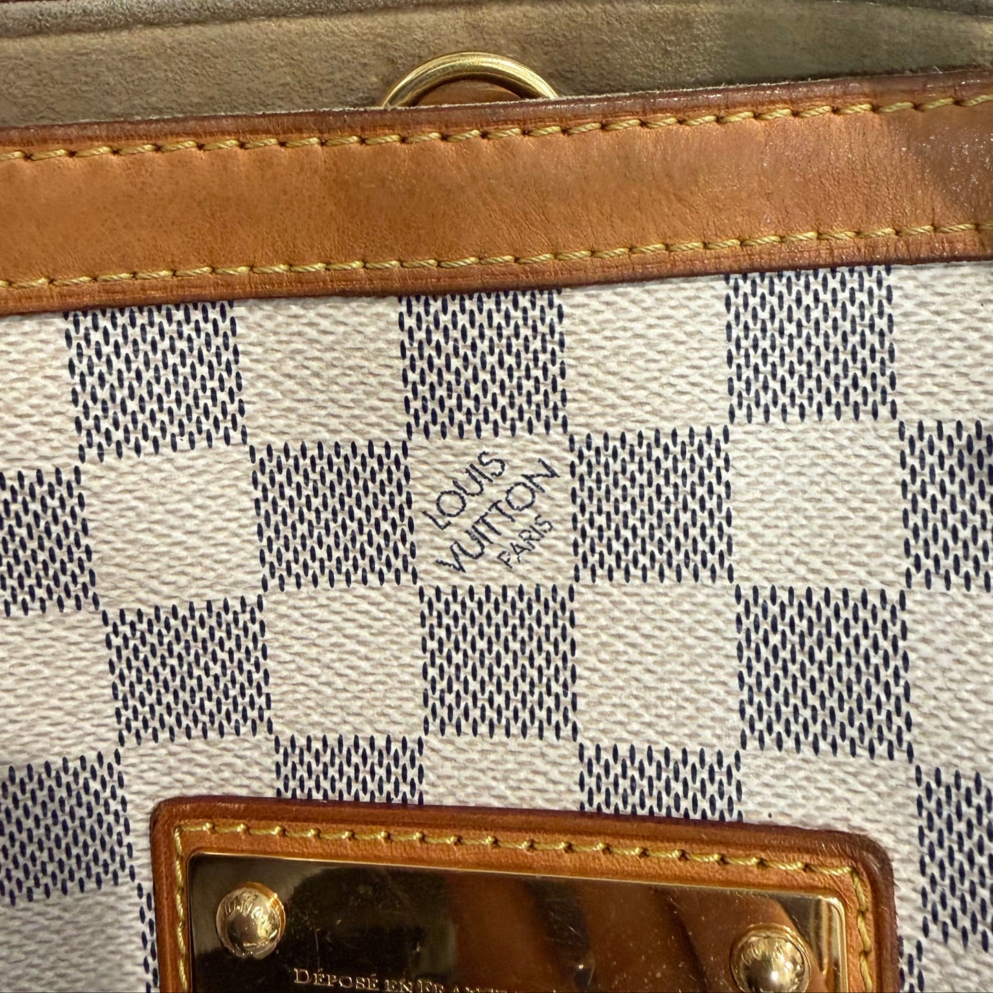 #8215 LOUIS VUITTON Damier Azul Hampstead MM
