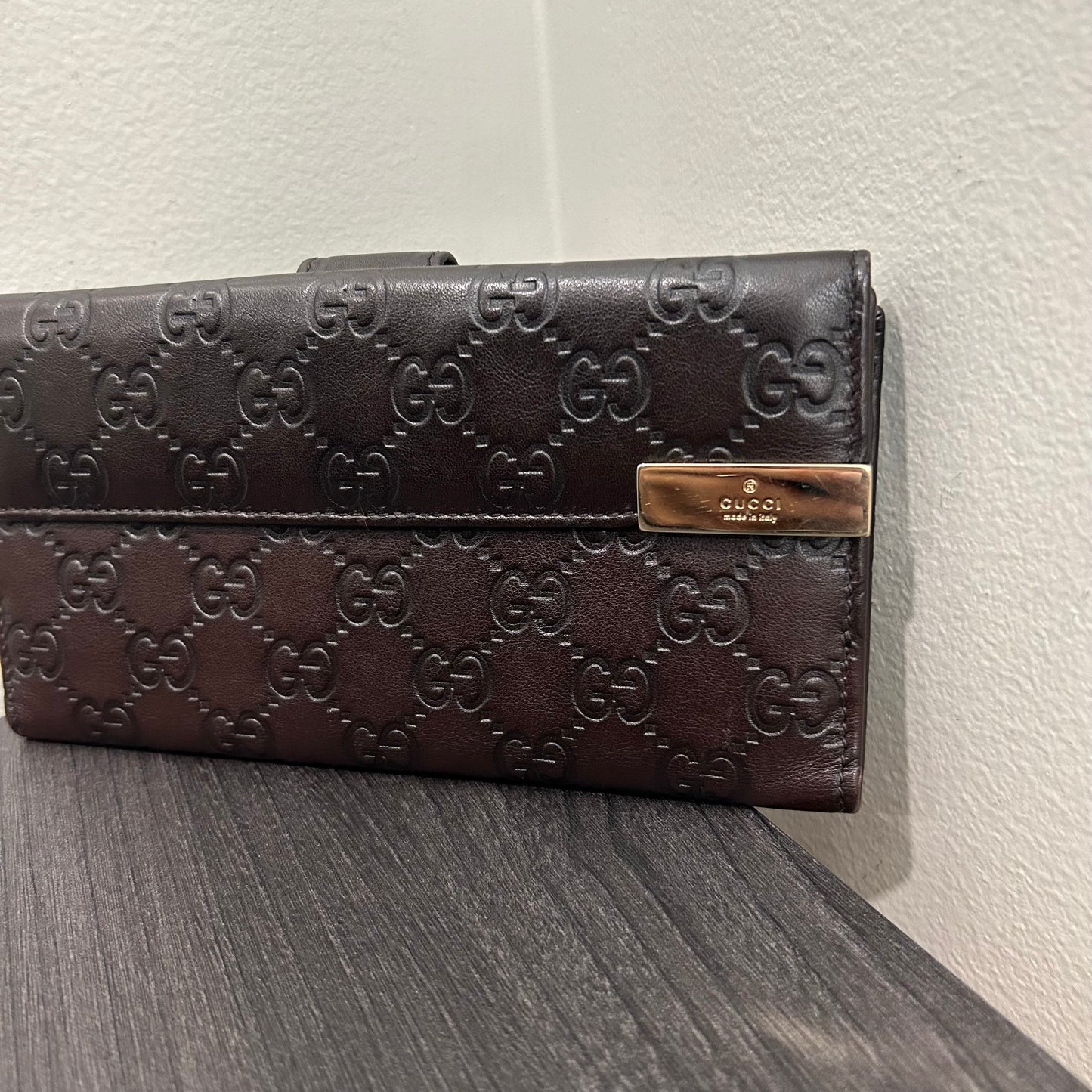 #179 GUCCI Guccissima Long Wallet