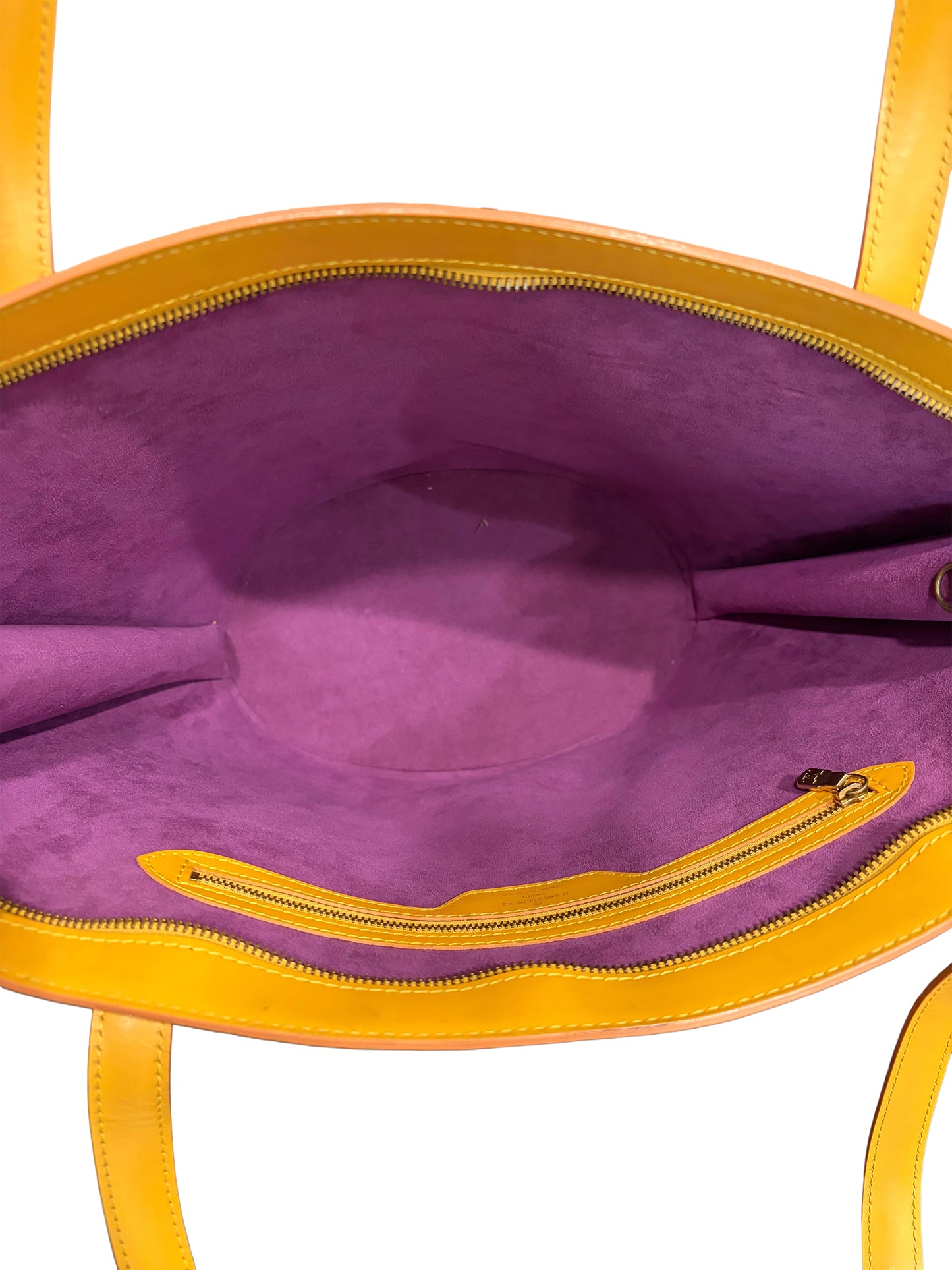 #8212 LOUIS VUITTON Yellow Epi Saint Jacques GM