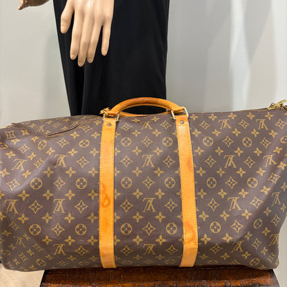#1114 LOUIS VUITTON Monogram Keepall 60 Bandouliere