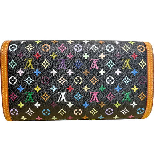 #3217 LOUIS VUITTON x Murakami Black Monogram Porte Tresor International Wallet