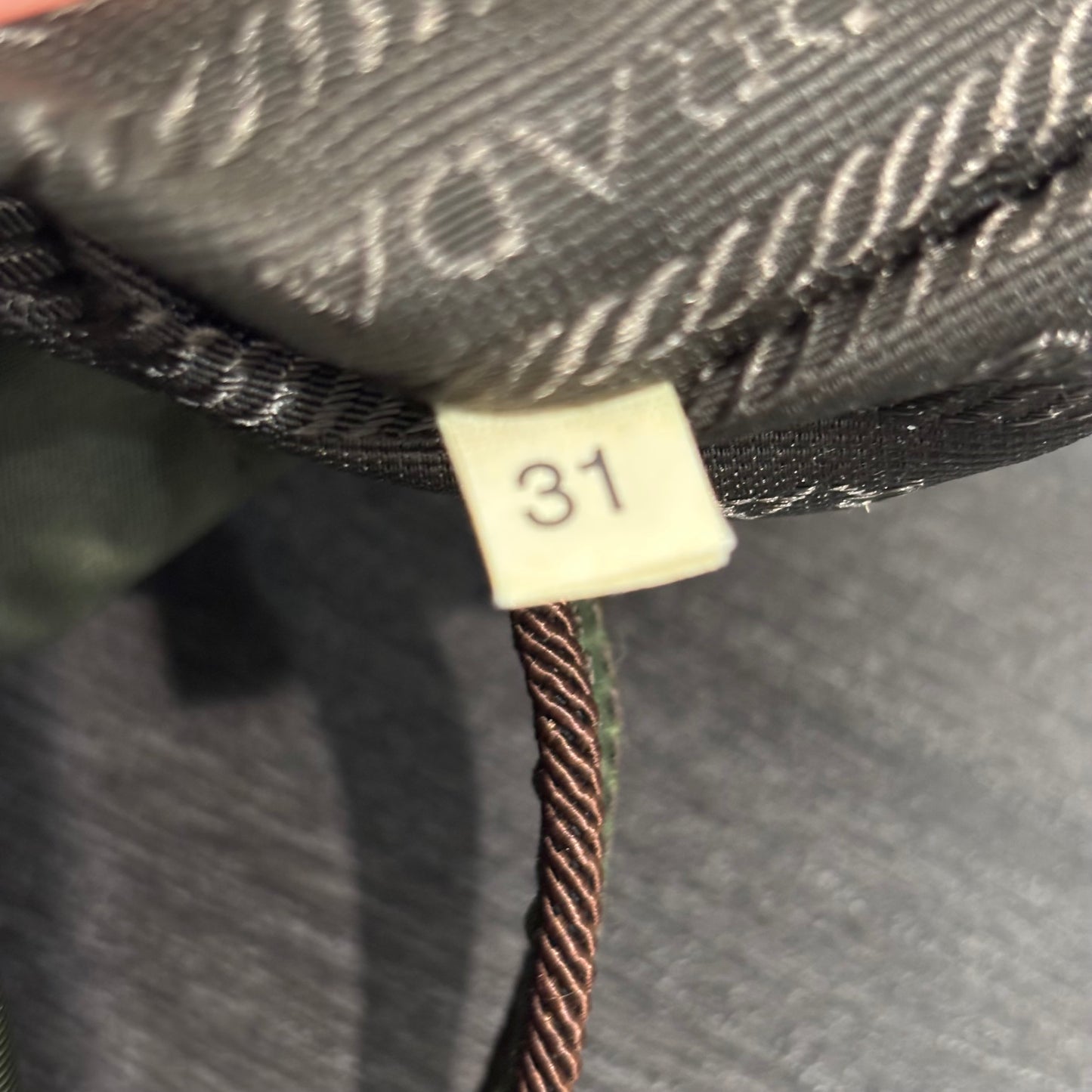 8891 PRADA Green Tessuto Tote