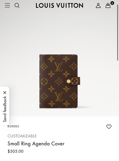 1002 LOUIS VUITTON Agenda PM MSRP $505 (TOP PICK!)