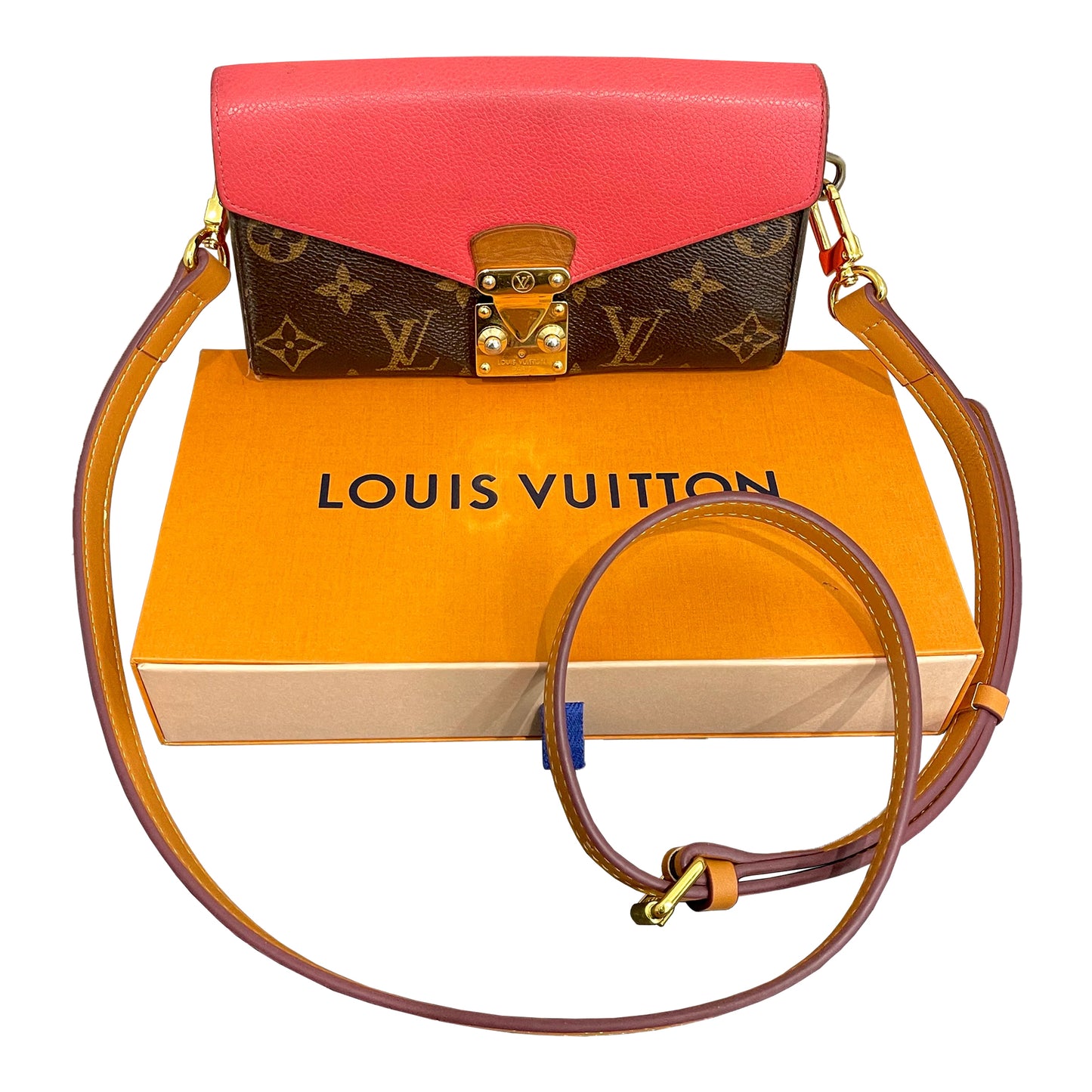 Louis Vuitton Monogram Rose Pallas Wallet & Storage Box