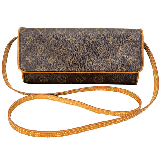 SOLD! Louis Vuitton Monogram Pouchette Twin GM