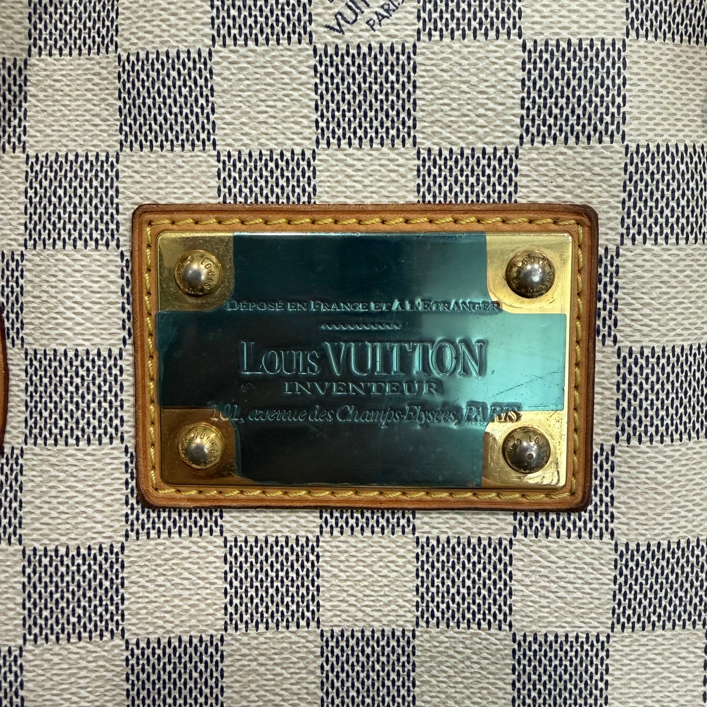 #1107 LOUIS VUITTON Damier Hampstead MM