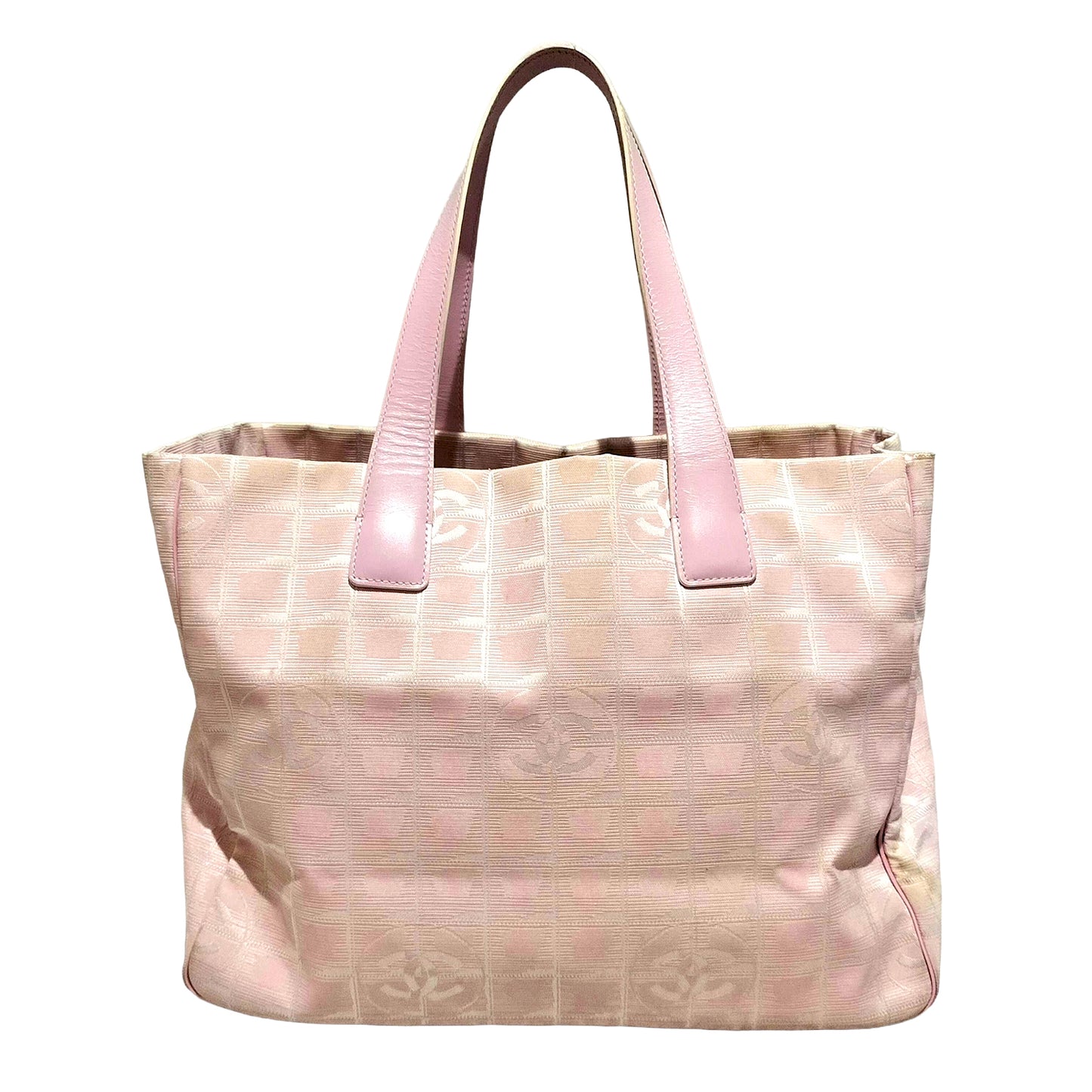 #1154 CHANEL Pink Ligne Tote