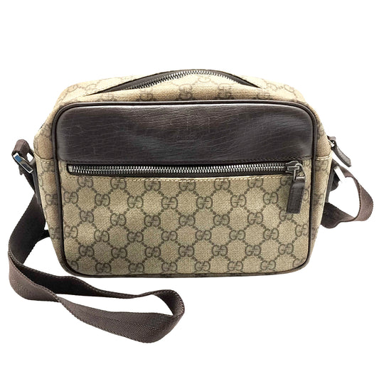 1158 GUCCI GG Supreme Small Messenger Crossbody
