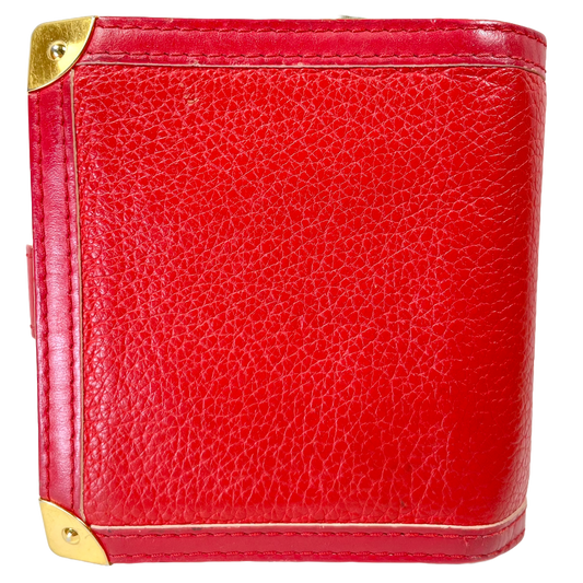 LOUIS VUITTON Red Leather Wallet