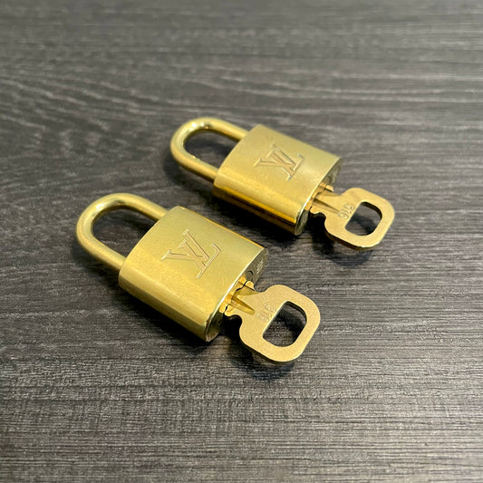 SOLD! Louis Vuitton Brass Lock & Key (Set of 2)