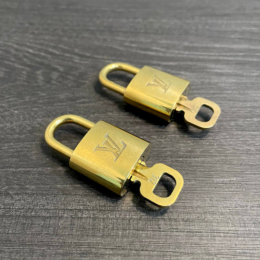 SOLD! Louis Vuitton Brass Lock & Key (Set of 2)