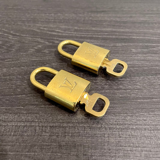 SOLD! Louis Vuitton Brass Lock & Key (Set of 2)