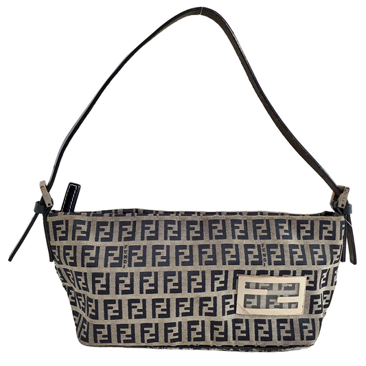 #1202 FENDI Zucchino Boat Pochette