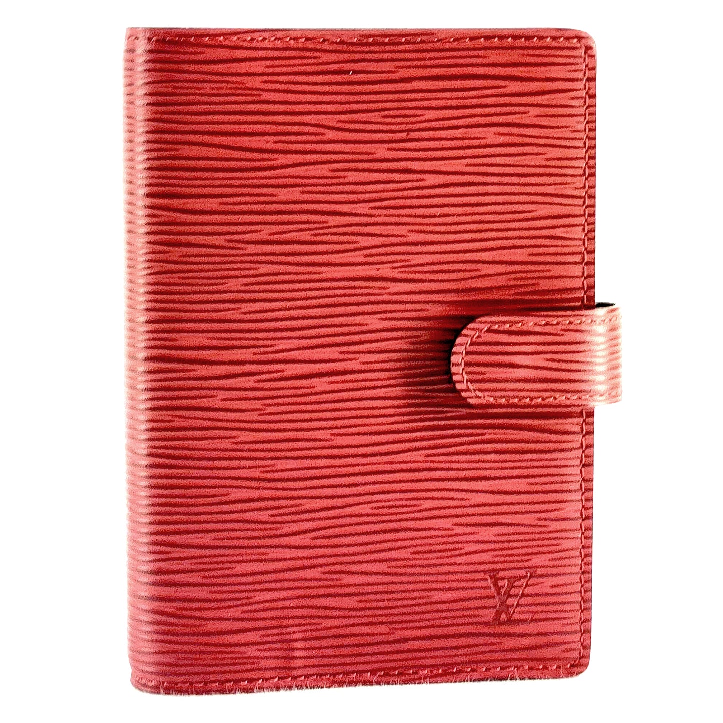 #1212 LOUIS VUITTON Red Epi Leather Agenda PM