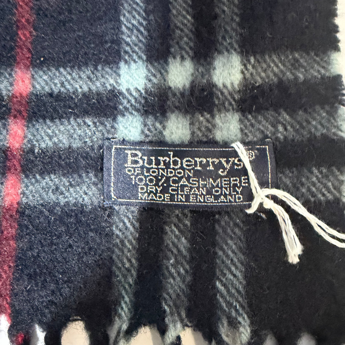 #123 BURBERRY Blue Scarf