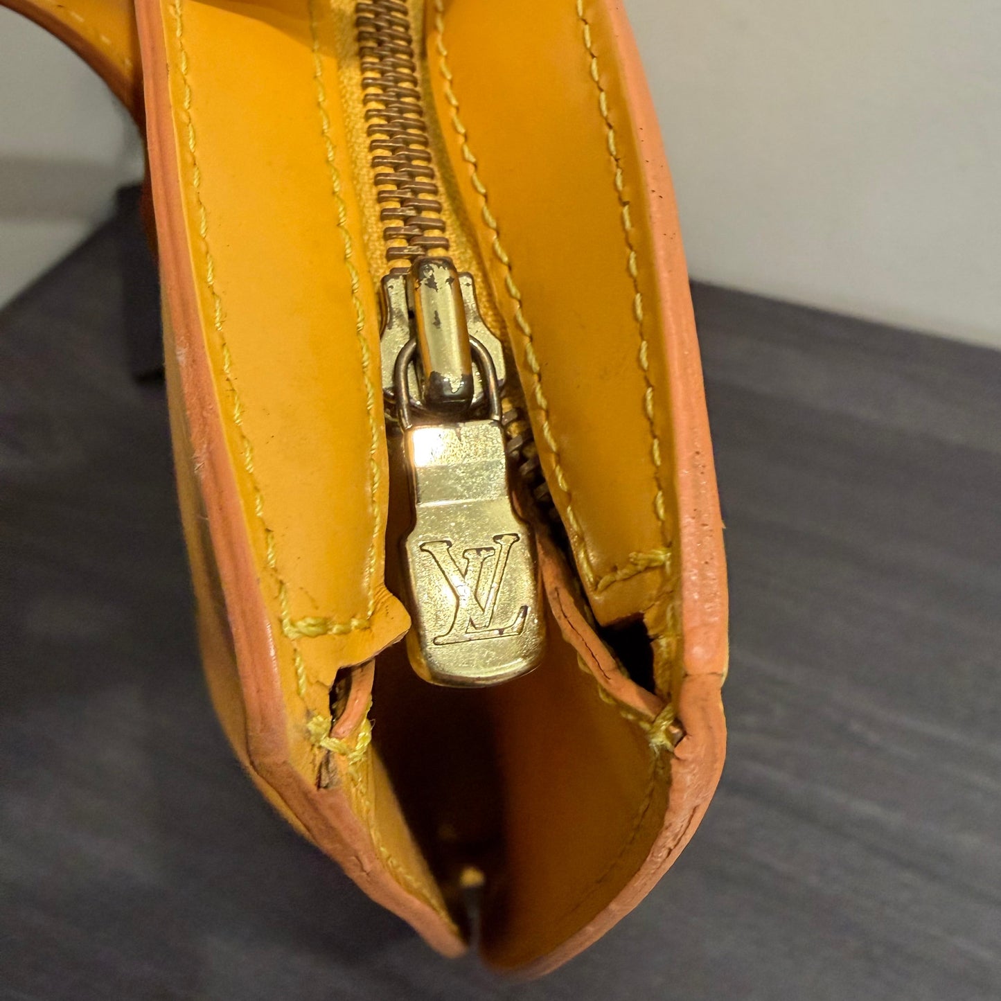 #8212 LOUIS VUITTON Yellow Epi Saint Jacques GM