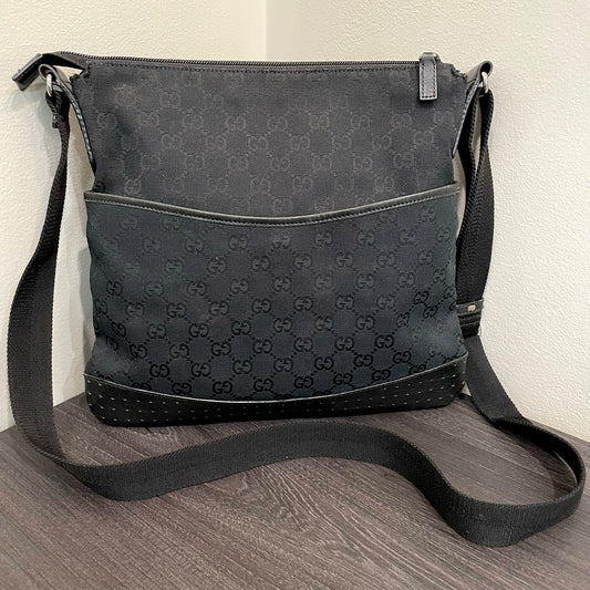 SOLD! Gucci GG Canvas Messenger Bag