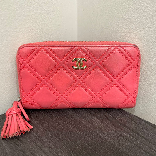 SOLD! CHANEL Mini Leather Wallet