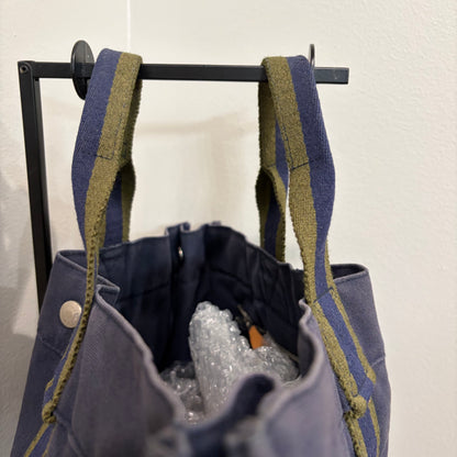 #3223 HERMES Blue Ligne Tote