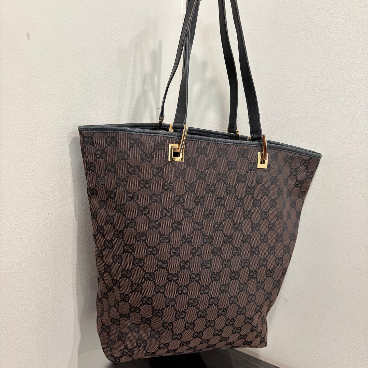 #3207 GUCCI Brown Canvas Tote