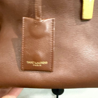 8905 Saint Laurent Brown Leather Classic Y Bag