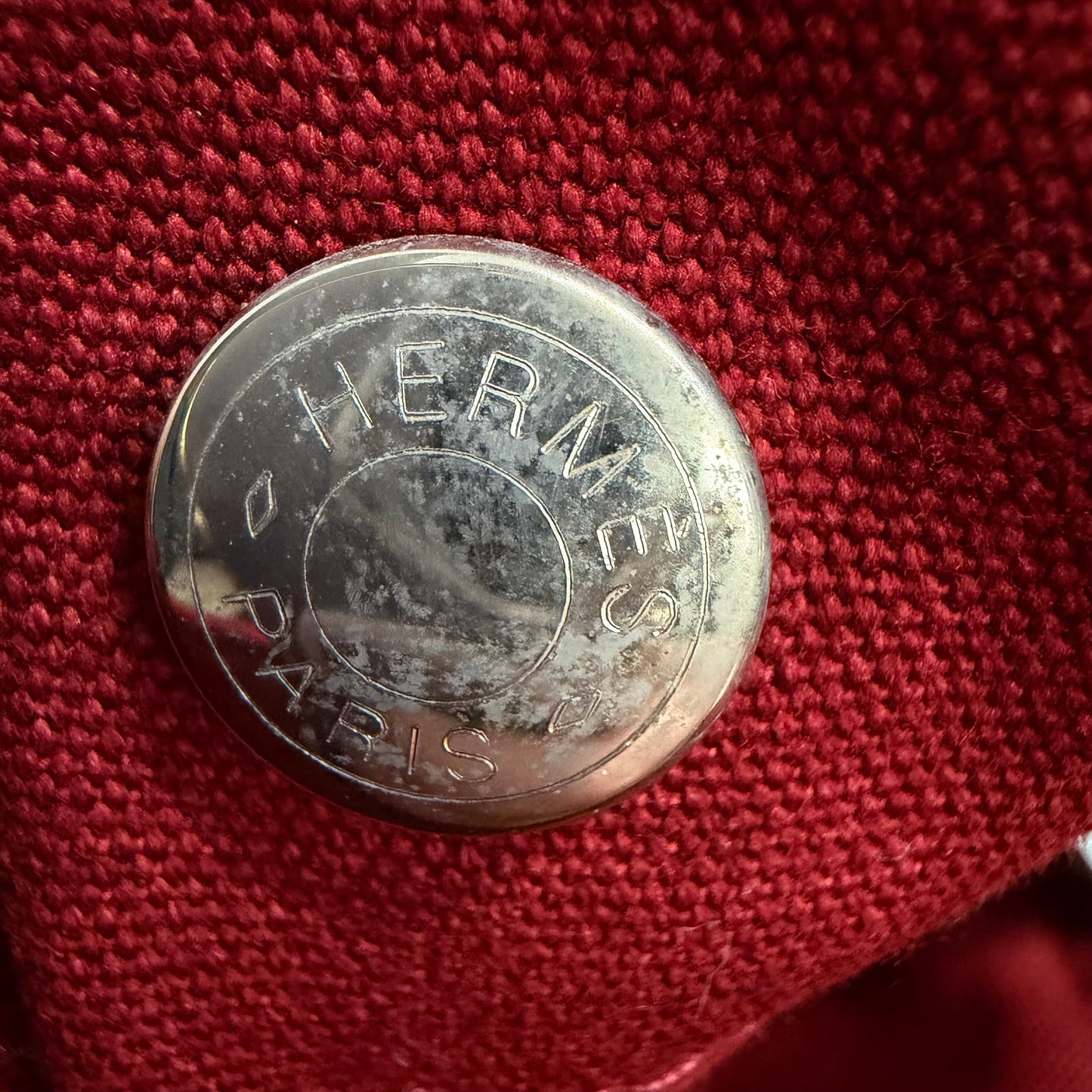 #8253 HERMÈS Toile Fourre-Tout MM Tote